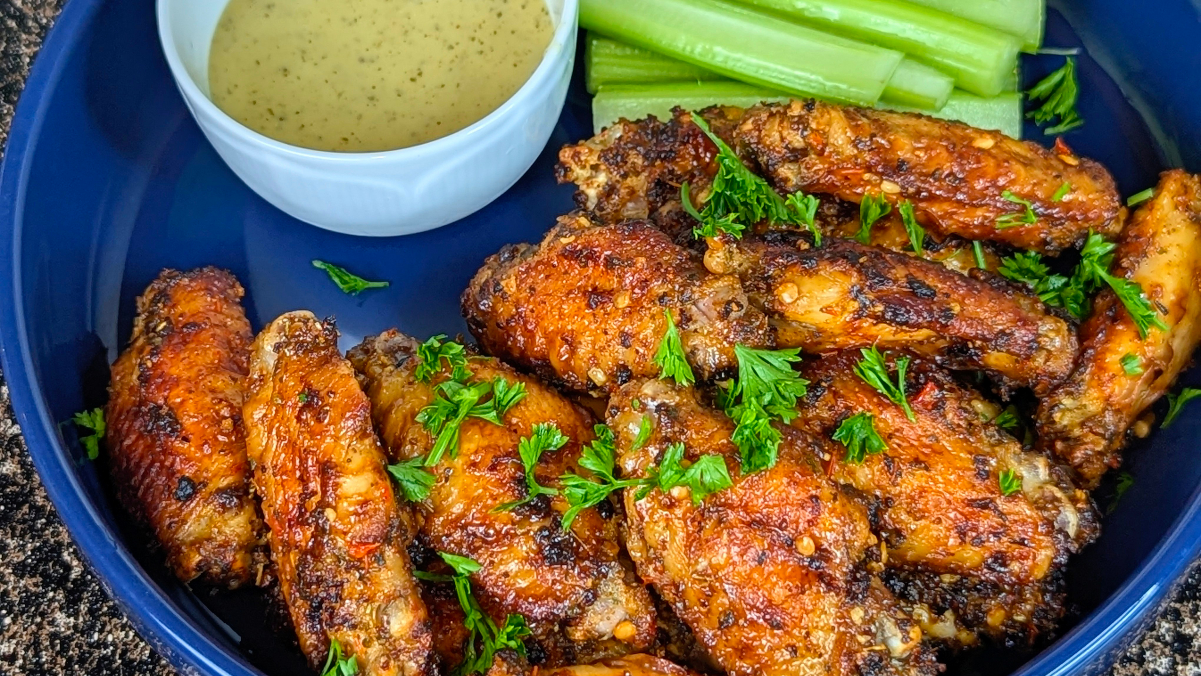 Load video: Air fryer chicken wings